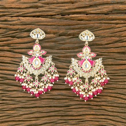 Indo Western Moti Earring With Gold Plating