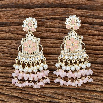 Indo Western Pearl Earring With Gold Plating