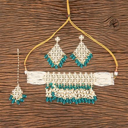 Indo Western Choker Necklace With Gold Plating