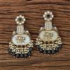 Indo Western Peacock Earring With Mehndi Plating