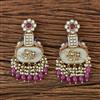 Indo Western Peacock Earring With Mehndi Plating