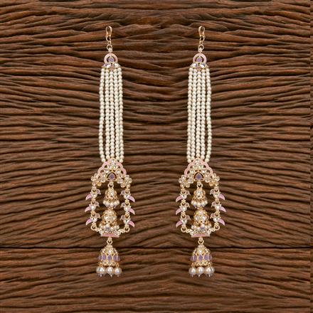 Indo Western Peacock Earring With Gold Plating