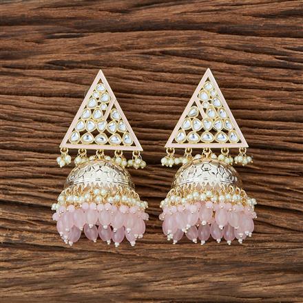 Indo Western Meenakari Earring With Gold Plating