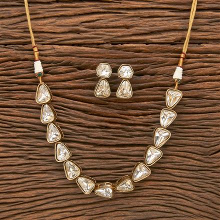 Indo Western Classic Necklace With Mehndi Plating