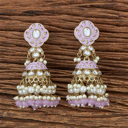 Indo Western Jhumki With Mehndi Plating