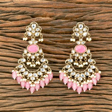 Indo Western Classic Earring With Mehndi Plating