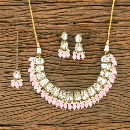 Indo Western Classic Necklace With Mehndi Plating