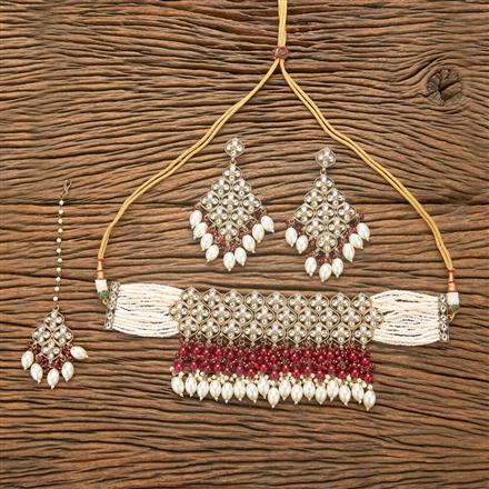 Indo Western Choker Necklace With Mehndi Plating