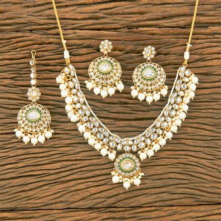 Indo Western Kundan Necklace With Gold Plating