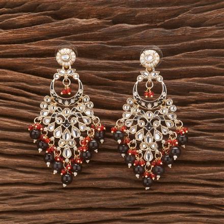 Indo Western Beads Earring With Gold Plating