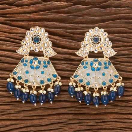 Indo Western Beads Earring With Gold Plating