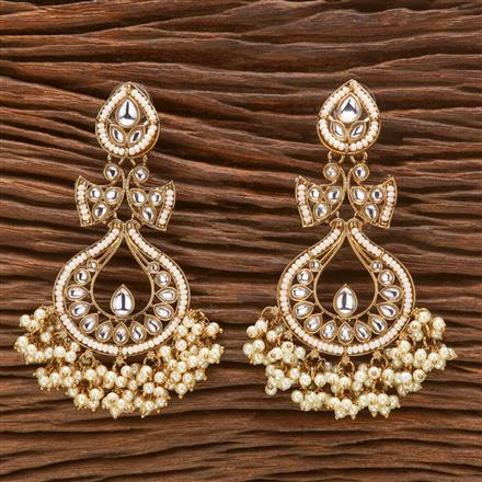 Indo Western Delicate Earring With Mehndi Plating