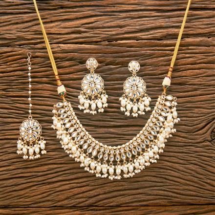 Indo Western Classic Necklace With Gold Plating
