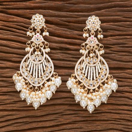 Indo Western Meenakari Earring With Gold Plating