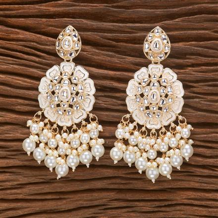 Indo Western Beads Earring With Gold Plating