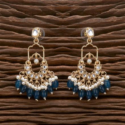 Indo Western Beads Earring With Gold Plating
