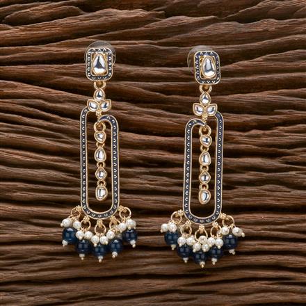Indo Western Beads Earring With Gold Plating