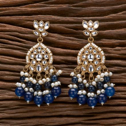 Indo Western Classic Earring With Mehndi Plating