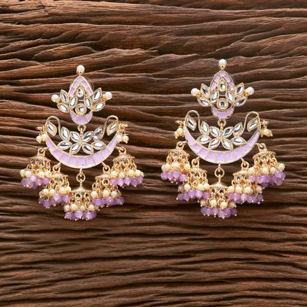 Indo Western Chand Earring With Gold Plating