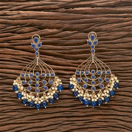 Indo Western Beads Earring With Gold Plating