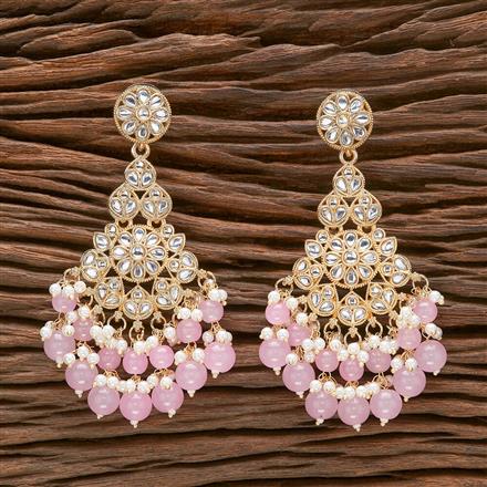 Indo Western Beads Earring With Gold Plating