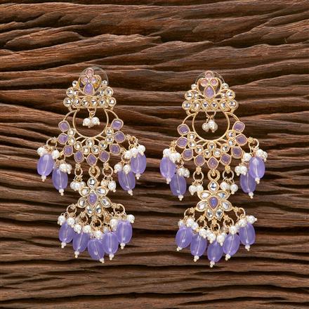 Indo Western Beads Earring With Gold Plating