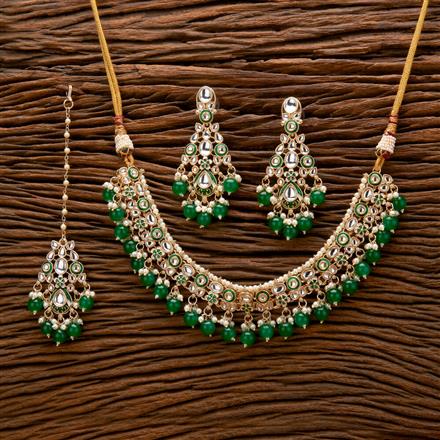 Indo Western Meenakari Necklace With Gold Plating