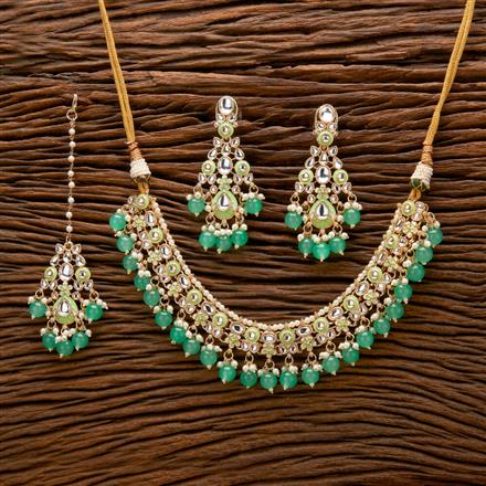 Indo Western Meenakari Necklace With Gold Plating