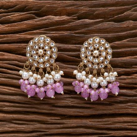 Indo Western Classic Earring With Mehndi Plating