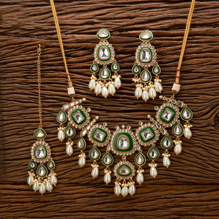 Indo Western Kundan Necklace With Gold Plating