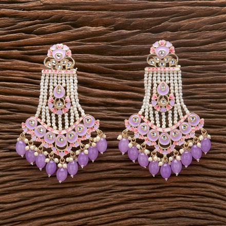 Indo Western Beads Earring With Gold Plating