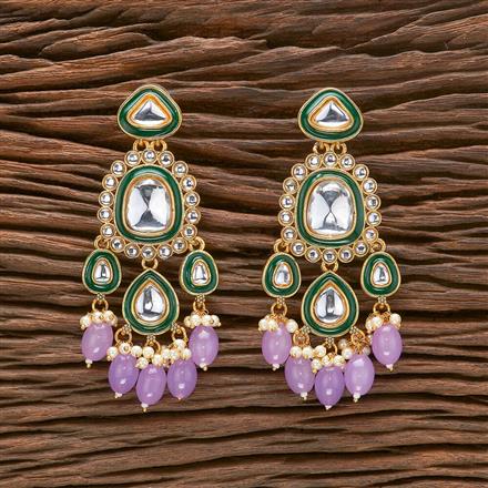 Indo Western Beads Earring With Gold Plating