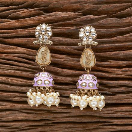 Indo Western Jhumki With Mehndi Plating