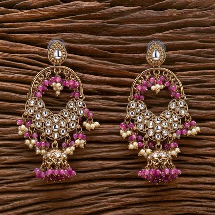 Indo Western Jhumki With Mehndi Plating
