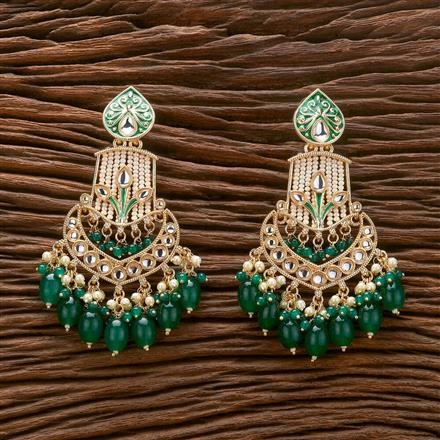 Indo Western Meenakari Earring With Gold Plating