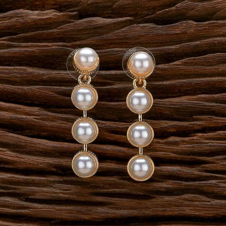 Indo Western Moti Earring With Gold Plating