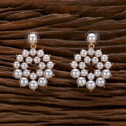 Indo Western Pearl Earring With Gold Plating