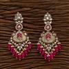 Indo Western Peacock Earring With Mehndi Plating