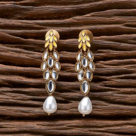 Indo Western Classic Earring With Mehndi Plating