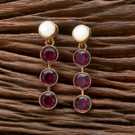 Indo Western Delicate Earring With Mehndi Plating