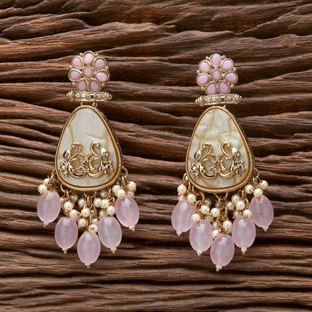 Indo Western Classic Earring With Mehndi Plating