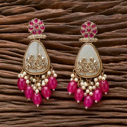 Indo Western Classic Earring With Mehndi Plating