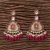 Indo Western Beads Earring With Mehndi Plating