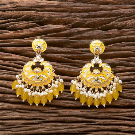 Indo Western Chand Earring With Gold Plating