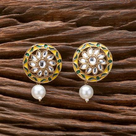 Indo Western Meenakari Tops With Mehndi Plating