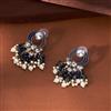 Indo Western Meenakari Earring With Mehndi Plating