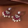 Indo Western Meenakari Earring With Mehndi Plating