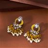 Indo Western Meenakari Earring With Mehndi Plating