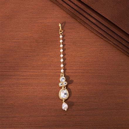 Indo Western Moti Tikka With Gold Plating