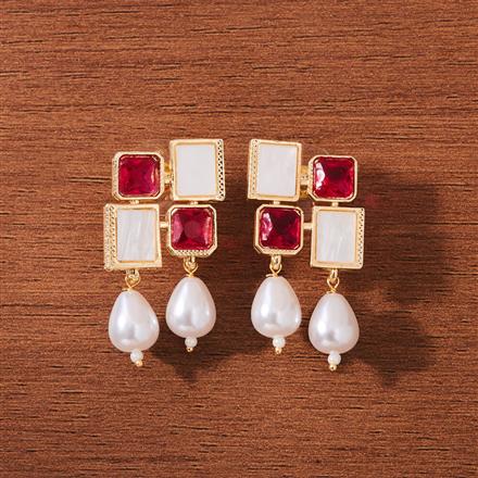 Indo Western Moti Earring With Gold Plating